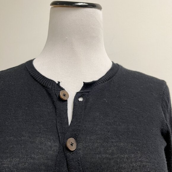 Kristensen du Nord black cashmere cardigan sweater 1 xs s fine knit - Picture 4 of 5